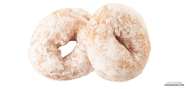 دونات نباتي بالسكر والقرفة