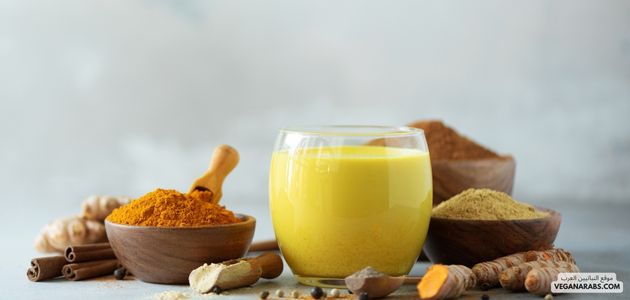 وصفة لاتيه الزنجبيل النباتية