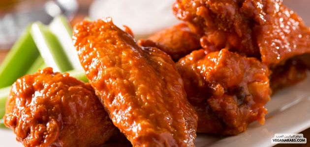 أجنحة دجاج نباتية