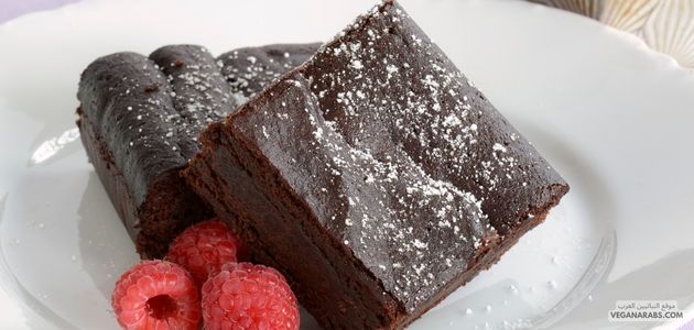 براونيز تشيز كيك نباتي (خالي من الغلوتين)