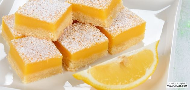 ألواح ليمون نباتية كريمية