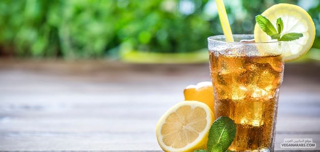 شاي مثلج بالليمون والكرز