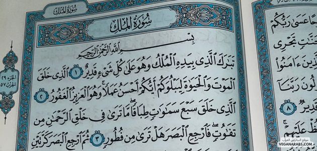 أحكام التجويد في سورة الملك