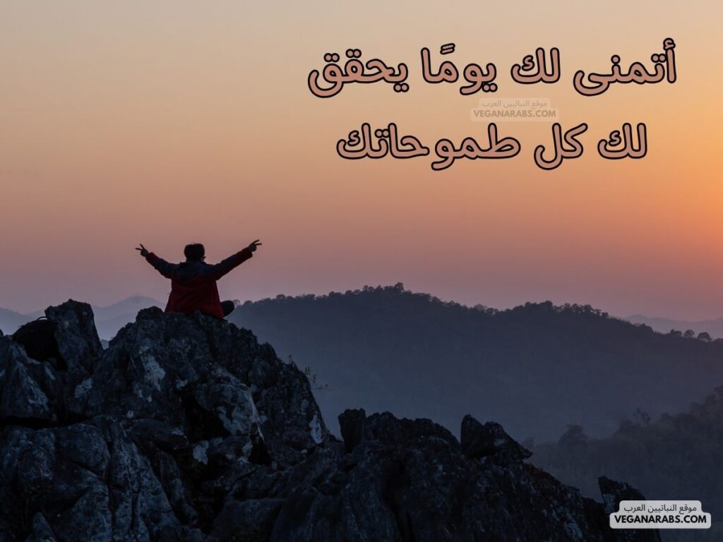 ٢٢- أتمنى لك يومًا يحقق لك كل طموحاتك.رسائل صباحية موقع النباتيين العرب veganarabs.com 