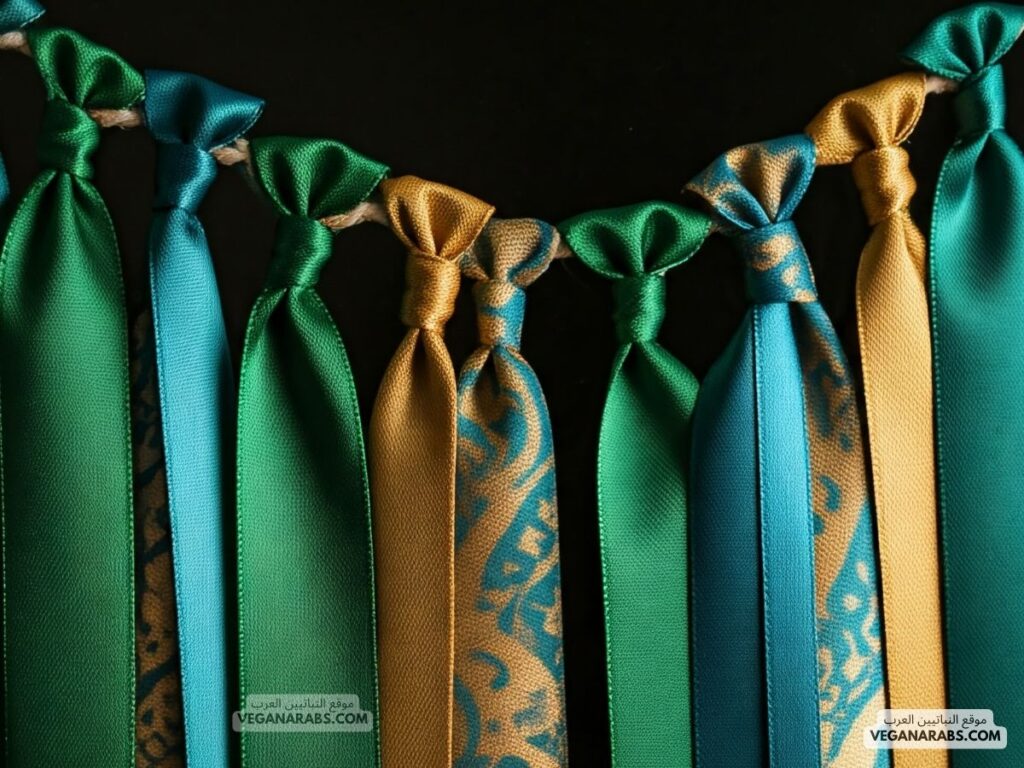 2. أشرطة القماش الملونة